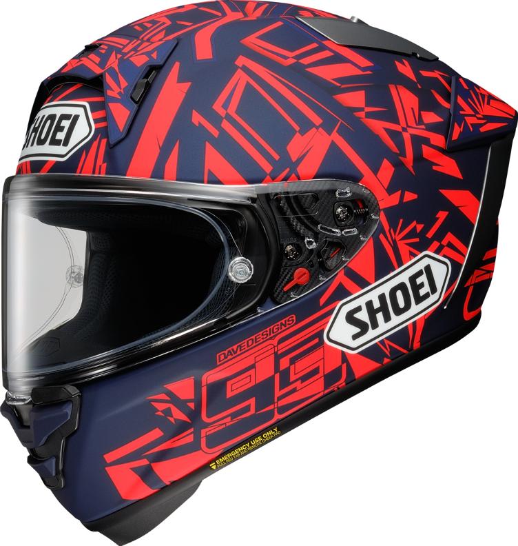 Shoei X-Spirit Pro Marquez Dazzle TC-10 rot-blau