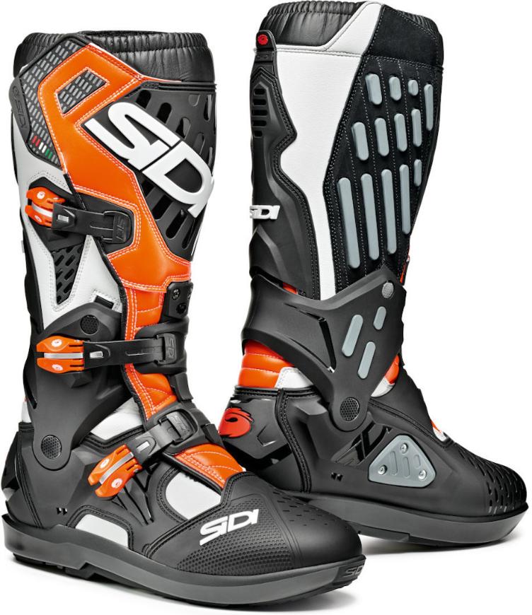 SIDI Stiefel Atojo SRS, schwarz-orange-weiss