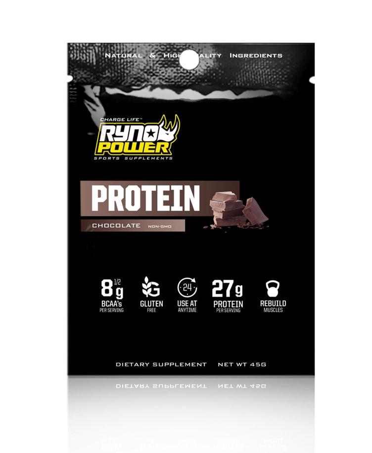 RYNO POWER Chocolate Protein – Single Serving