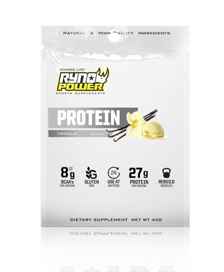 RYNO POWER Vanilla Protein – Single Serving