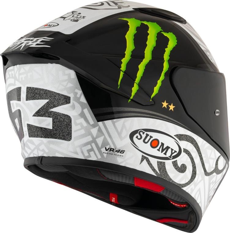 Suomy Track-1 Bagnaia Winter Test Monster Replica Helm - 2