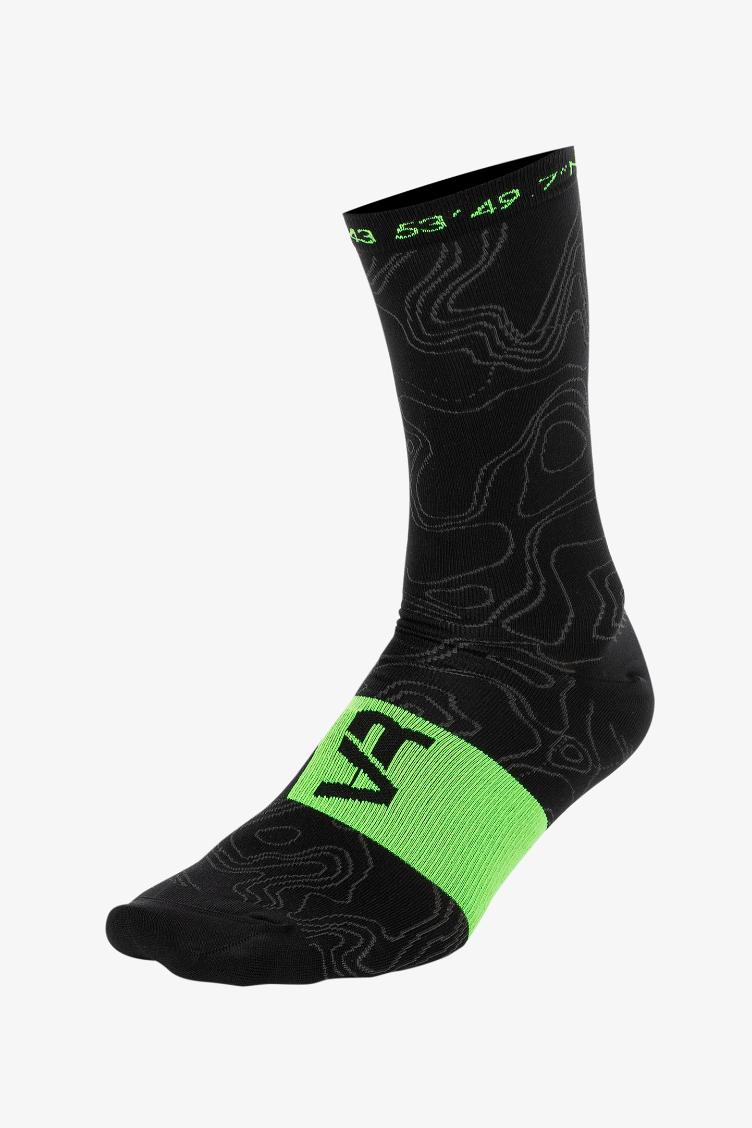 VR46 SOCKS UNISEX BLACK,