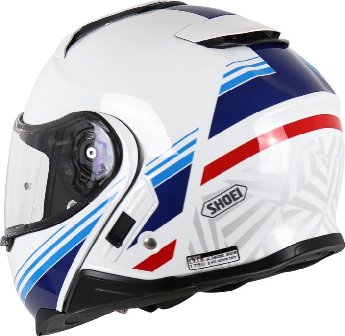 Shoei Klapphelm Neotec II Separator TC-10 weiss-blau-rot - 5