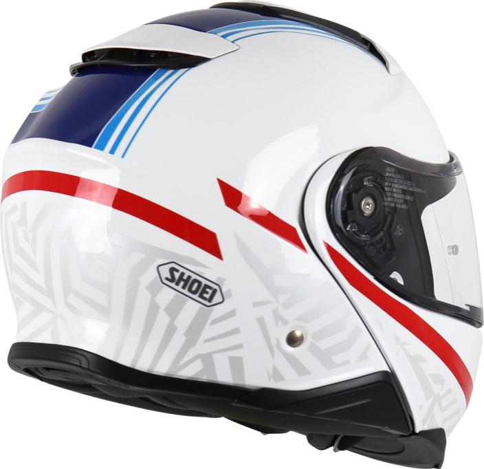 Shoei Klapphelm Neotec II Separator TC-10 weiss-blau-rot - 3