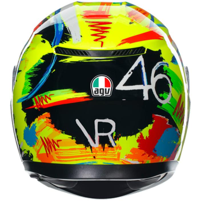 Integralhelm K3 Top Rossi Winter Test 2019 schwarz-gelb-grün - 1