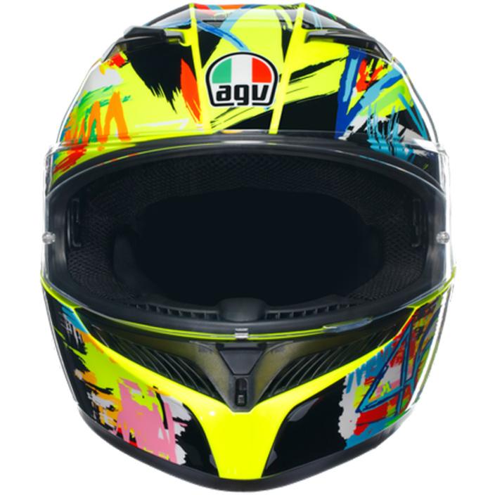 Integralhelm K3 Top Rossi Winter Test 2019 schwarz-gelb-grün - 0